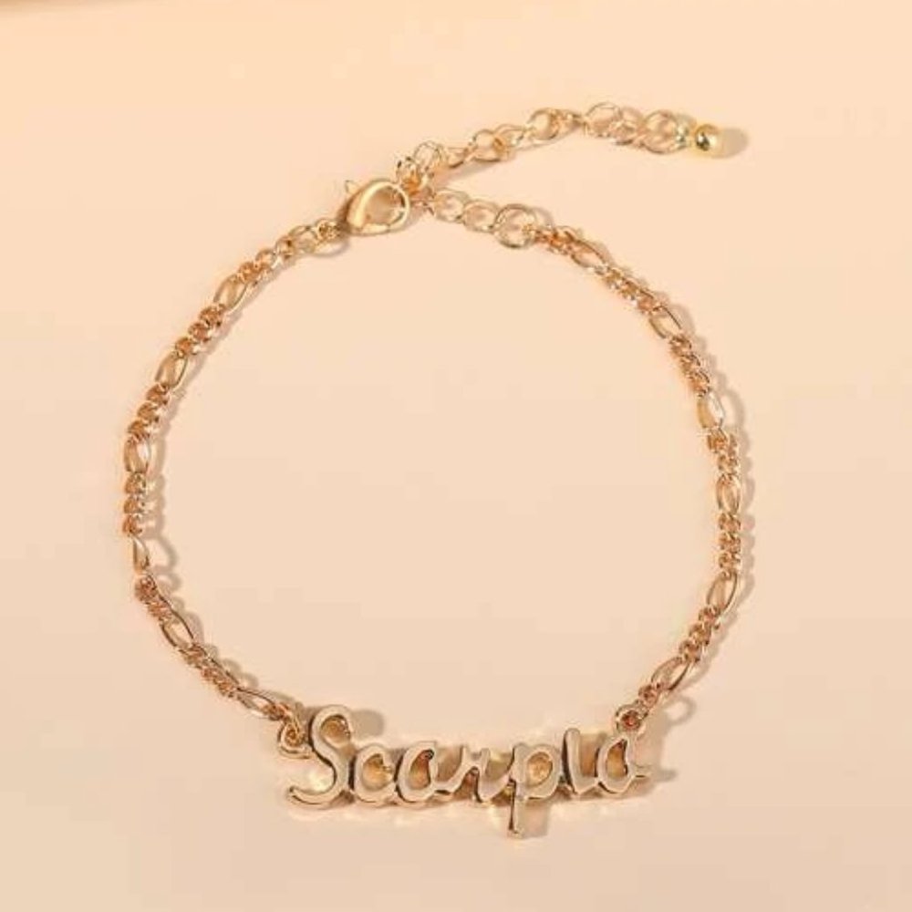 Scorpio Zodiac Golden Bracelet